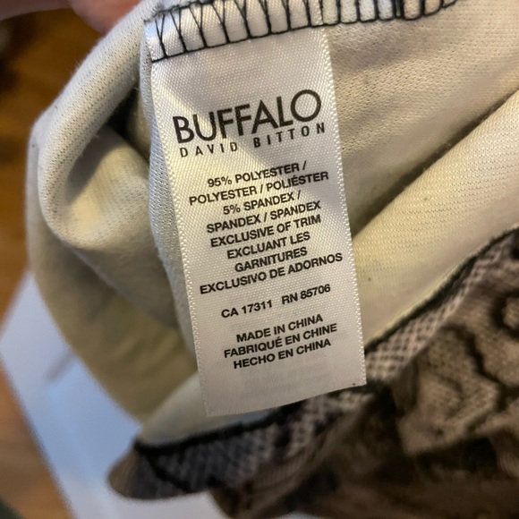 EUC size L snake skin print party peplum dress with mesh - Picture 5 of 5